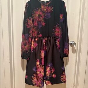 Taylor Black Floral Dress